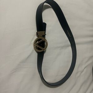 Valentino Black Belt with Gold Accent